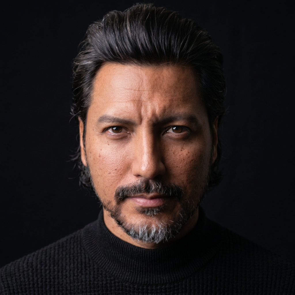 Retrato frontal de Heriberto Avalos, Ingeniero en Sistemas Humanos